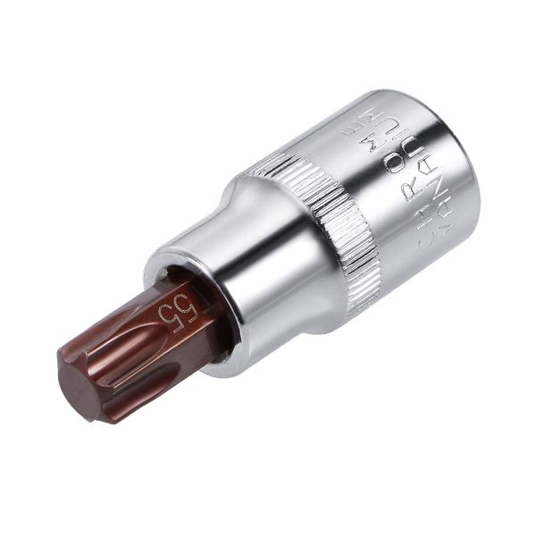 sourcing map 1/2-Inch Drive T55 Torx Bit Socket S2 Steel 55mm Length