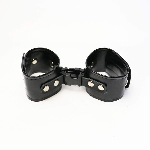 Mu Clicking Restraint Combined Shackles (Black) - Connectable Restraints