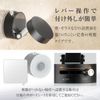 Guraku Shoten Multi-Stand Smartphone Holder, Magnet/Vacuum Adsorption, Angle Adjustment, Compact, Foldable, Black