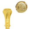 Masonic Walking Stick w/ Solid Metal Handle Gold Color by TG, LLC