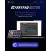 Donner MIDI Pad Controller Keyboard USB Type-C, Professional Drum Pad Machine Beat Maker with 16 Pads, MIDI out, 2 Assignable Fader and Knobs (STARRYPAD MINI, Black)