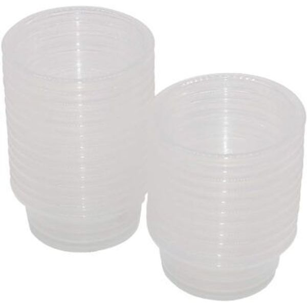 SLSON Small Gecko Food and Water Cups 100 ct Plastic Feeder for Reptile...