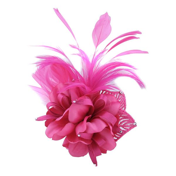 Feather Brooch Pin Fashion Delicate Lapel Pin Breastpin Badge Clothes Pin Elegant Flower Brooch Floral Brooch Feather Corsage Floral Corsage Women Coat Jacket Dress Hat Scarf Jewellery