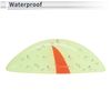 RATCHROLL Reflective Bumper Decal Red Rectangle Red Eye Pattern Reflective Car Sticker Personalized Decoration