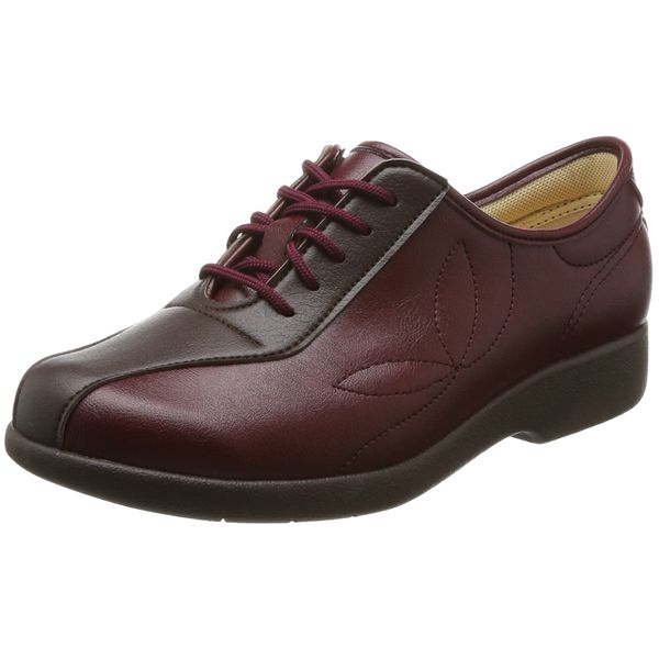 Kaihoshugi KHS L135 Comfort Shoes, Zipper Type, Lightweight, red (wine)