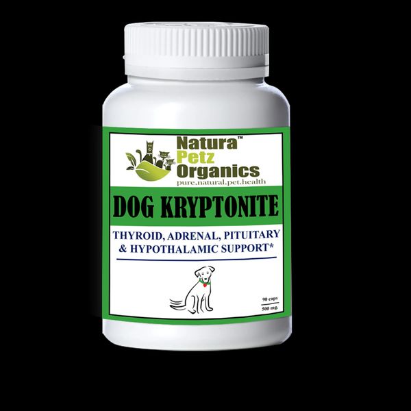 Dog And Cat Kryptonite Adrenal Thyroid Pituitary Hypothalamic DOG 500 mg 90 cap