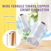 Copper Crimp Fitting Ferrules Assortment Kit - 166Pcs, 8 Sizes