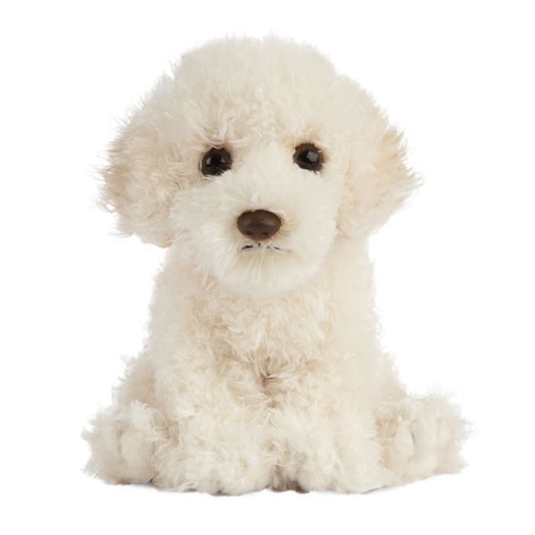 Living Nature Labradoodle Puppy, Realistic Soft Cuddly Dog Toy, Naturli Eco-Friendly Plush, 16cm, Cream