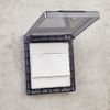 4pcs Box Outdoor Covers Waterproof Box Wall Face Plate Panel Box Wall Case Protectors Black