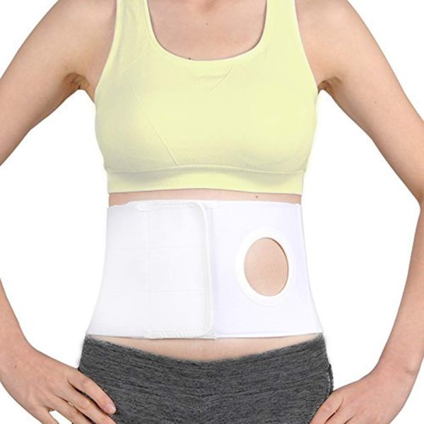 Men Or Women Medical Ostomy Belt Ostomy Hernia Support Belt Abdominal Stoma Binder Brace Abdomen Band Stoma Support (Hole 3.14") for Colostomy Patients to Prevent Parastomal Hernia Stoma Opening (XS)