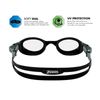 Zoggs Phantom 2.0 Black Grey Clear