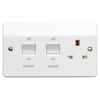 Mk K5060WHI 45A Double Pole Cooker Control Unit