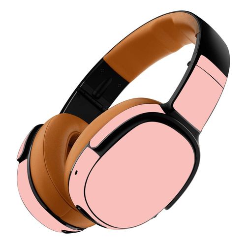 MightySkins Skin Compatible with Skullcandy Crusher 360 Wireless Headphones - Solid Blush | Protective, Durable, and Unique Vinyl wrap Cover | Easy to Apply, Remove | Made in The USA