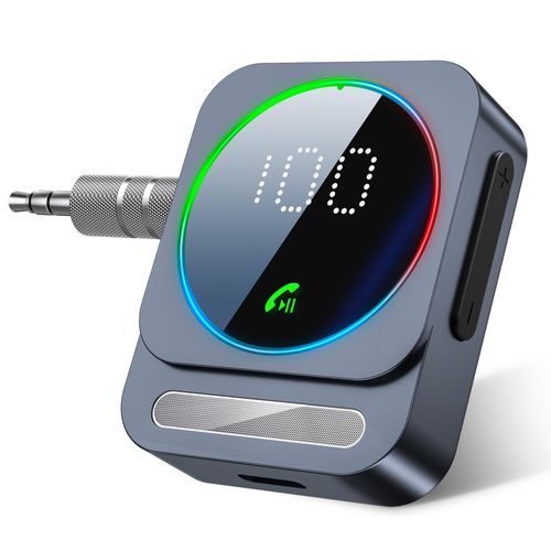 Bluetooth Aux Adapter, SONRU Bluetooth 5.3 Receiver for Car, Wireless Audio Receiver for Car/Home Stereo/Wired Headphones/Speaker, Dual AUX Outputs, RCA AUX 3.5mm Bluetooth Music Receiver