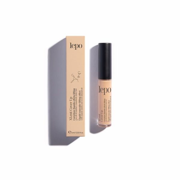 LEPO | Xlent Cover Up flüssiger Concealer mit Lifting-Effekt mit Jojoba- und Bio-Süßmandelöl, erhellt und verfeinert den Teint