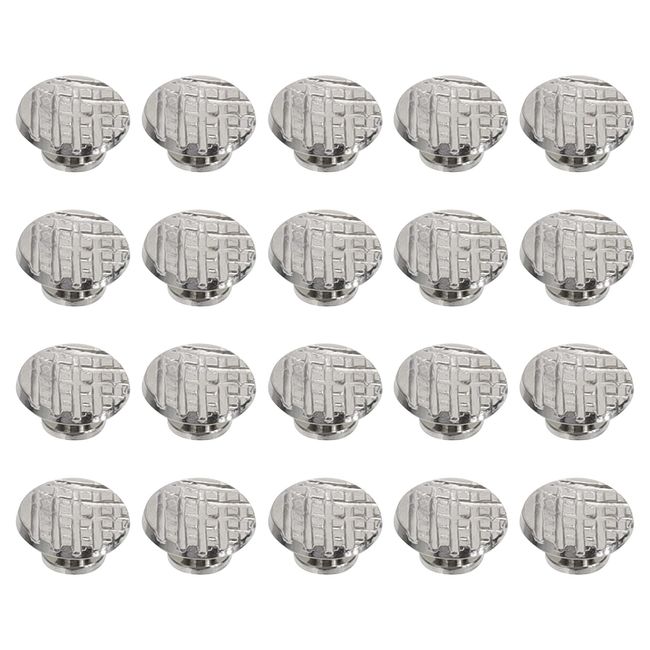 HOMSFOU 20pcs Dental Lingual Buttons Round Base Dentist Orthodontic Dental Material