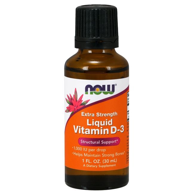 NOW Foods Vitamin D-3 Liquid, Extra Strength, 1 fl. oz..