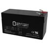 12V 1.3Ah Replacement Battery Compatible with Panasonic LC-R121R3P Black Medium VRLA