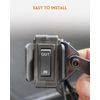 KCD4-3NC Momentary Rocker Switch, 3 Pins 3 Positons Double Side in-Out Rocker Switch, Multi-Functional Toggle Switch with Dual Operation Faces, 2PCS