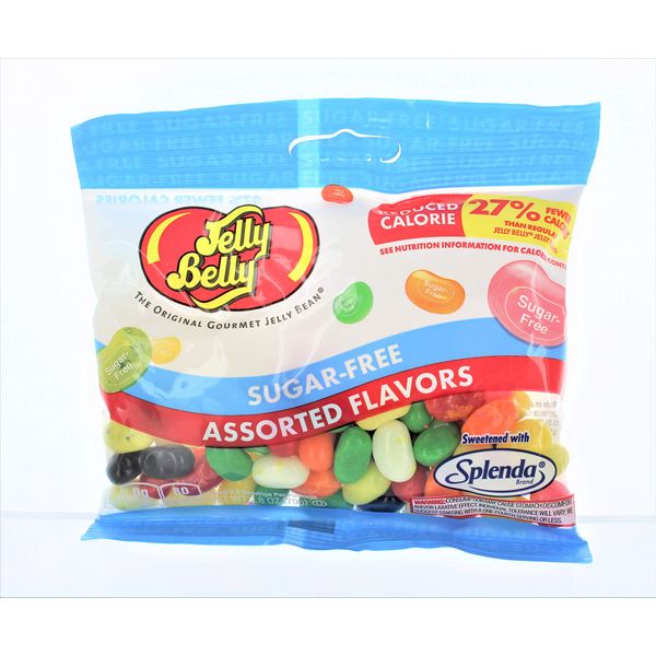 Jelly Belly Sugar Free Assorted Flavor Jelly Beans 2.8 oz Bag (3 Pack)