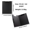 Clipboard Folder, 6 Pack A4 Foldable Clipboards File Folder Flip Writing Pad for Memo Form Document & School Office Work - Black