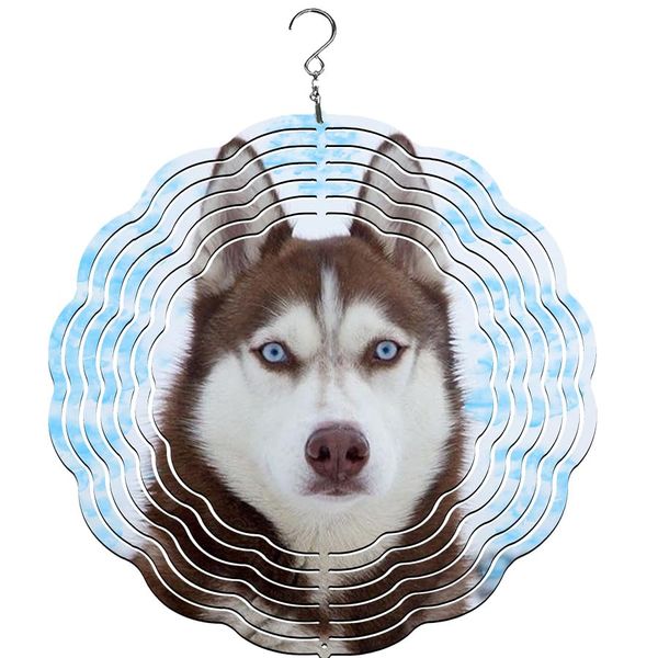 Red Husky Wind Spinner | Windspinner | Dog Lover