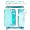 GeeRic [8-Pcs Set] Carry Case Compatible with Switch Lite, 1 Soft Silicon Case 2 Pack Screen Protector Compatible with Switch Lite 4 Thumb Caps & Storage Carrying Grip Black