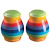 Purity Style Hand Painted Rainbow Stripe Salt and Pepper Pot