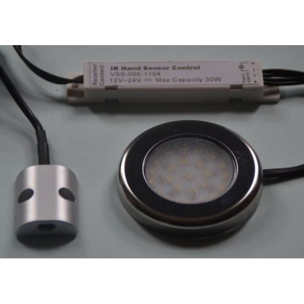 IR Hand Sensor and 3 x 2.4w LED Cabinet light kit- warm white