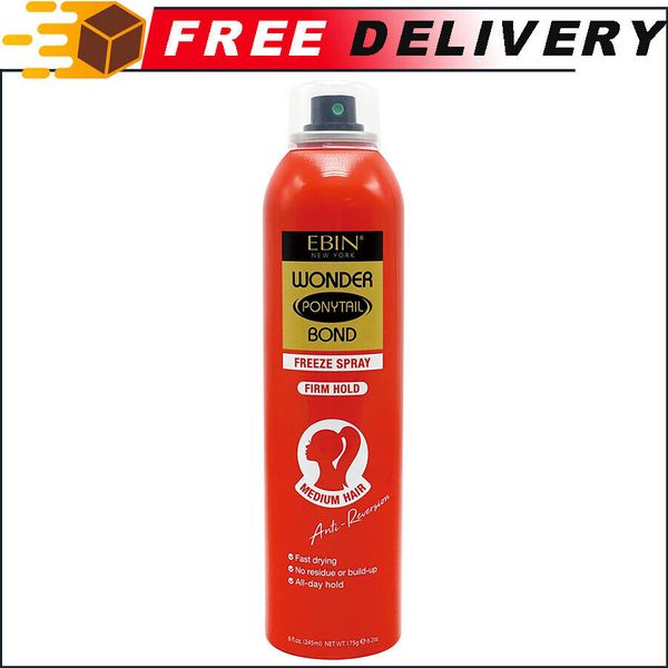 Ebin New York Wonder Ponytail Bond Freeze Spray Firm Hold - Medium Hair 8oz