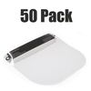 50-Pack Face Shield Disposable Washable Protective Cover Clear Mask Anti-Splash