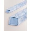 NEXT Krawatte mit Blumenprint und Einstecktuch, Set Blau one size