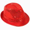 Red Sequin Gangster Hat