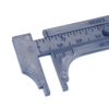 sourcing map Vernier-Caliper 10cm 4 Inch Metric Mini Double Scale Plastic Ruler Measuring Tool 2pcs