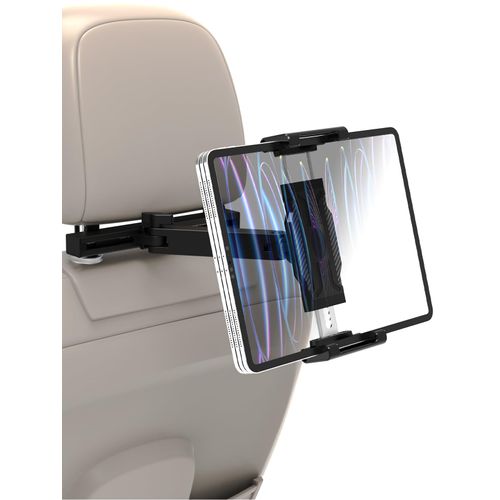 LYFlCCS Tablet Holder Headrest Car Mount with Flexible Arm Special for iPad Pro 12.9, Long Trip Back Seat Mount Fit Thickness Case for iPad air, Mini, Galaxy Tab and More 6-15.6" Phone & Tablet