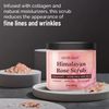 Himalayan Salt Body Scrub 12 oz - with Collagen and Stem Cells - Exfoliating Salt Scrub for Cellulite - Deep Cleansing for Acne, Scars, Wrinkles - Moisturizes Skin