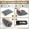 Ivellow Compact Firm Supportive Compressible Pillow, Shredded Memory Foam for