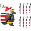 Eagle Golf Tee Holder Tea Case with 8 Tees, Funny Golf Equipment, Accessories, Present, Men (Eagle)