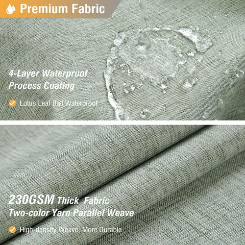 BTTN Extra Long Shower Curtain - 84 Inch Linen Textured Heavy Duty Fabric Shower Curtain Set with 12 Plastic Hooks, Large Hotel Luxury Simple Polyester Curtains for Bathroom Showers, 72x84, Sage Green