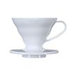 Hario VD-01W 1-Piece Plastic Coffee Dripper, White