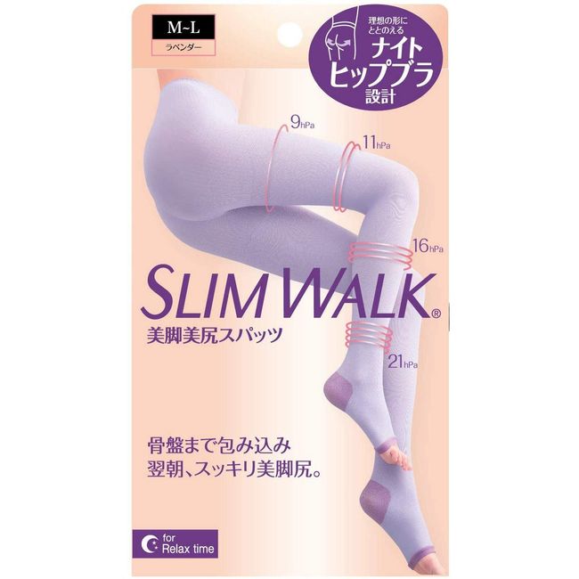 Slim Walk Slimming Compression Spats Leggings Lavender Size M-L