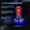 For Jeep Compass 2011 2012 2013 LED Headlights Hi/Lo & Fog Lights Bulbs