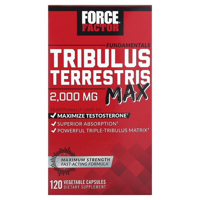 Fundamentals, Tribulus Terrestris Max, 2,000 mg, 120 Vegetable Capsules (500 mg