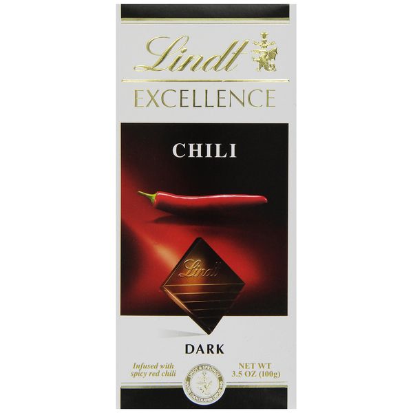 Lindt Excellence Chili Dark Chocolate Bar, 3.5 Ounce