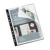 Viquel - Punched Bound Pockets for A4 Binder - Document Holder 40 Pages - Black