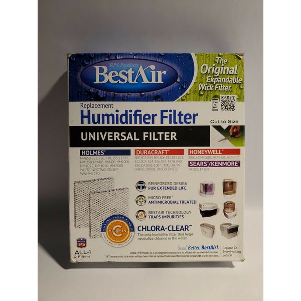 BestAir ALL-1 Replacement Humidifier Filter Set for Holmes, Duracraft, Honeywell