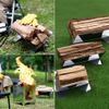 Zeol Firewood Stand, Solo Camp, Firewood, Compact, Foldable, Bonfire, Small