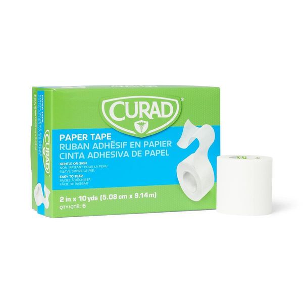 CURAD Paper Adhesive Tape, 2" x 10 yd, Box