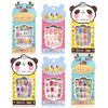 144 x Kids False Nails Pre-Glued 12 Individual Boxes Cute Designs & Colours (12 Sets)