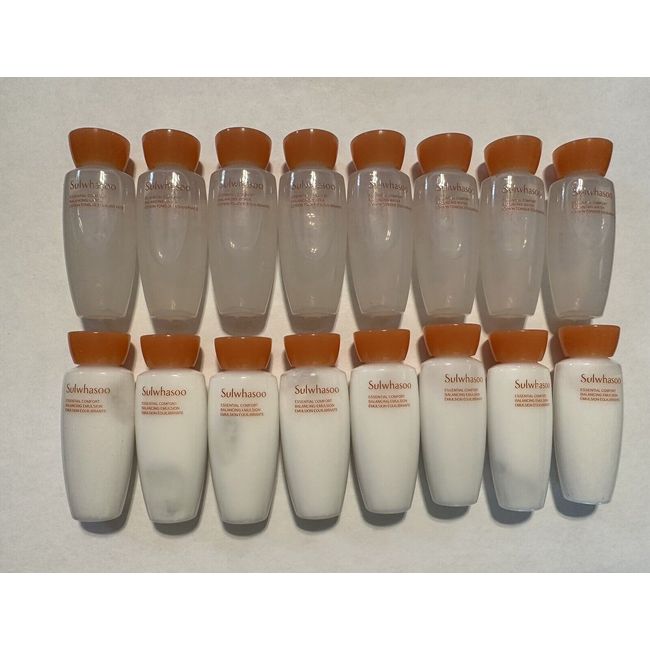 Sulwhasoo Essential Comfort Balancing 15ml Water (8pcs) + Emulsion (8pcs) 16pcs